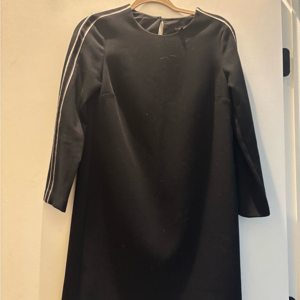 Elegant Black Dress with Silver Accents